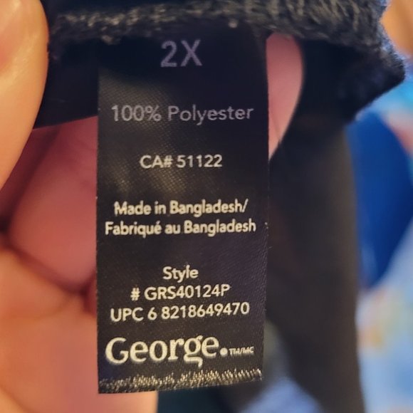 ๐2 for $30!๐ George Black Sheer Long Sleeve Button Up Blouse - Picture 8 of 9